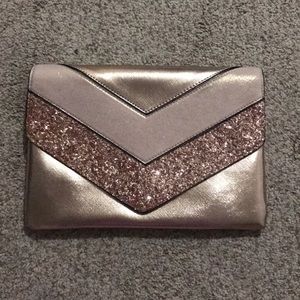 Rose gold Charming Charlie clutch/purse